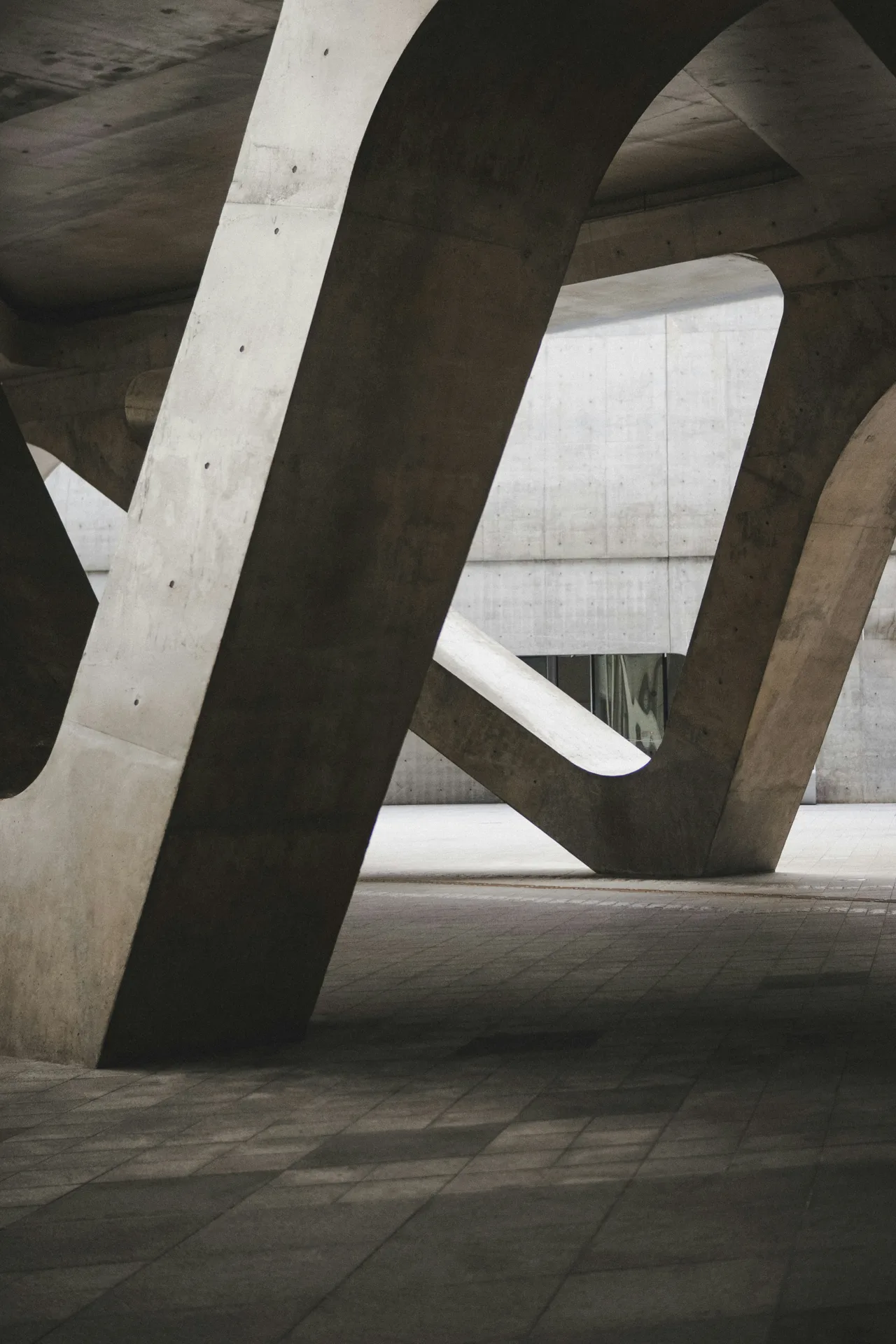 decorative architectural concrete plaza at a Regina commercial property