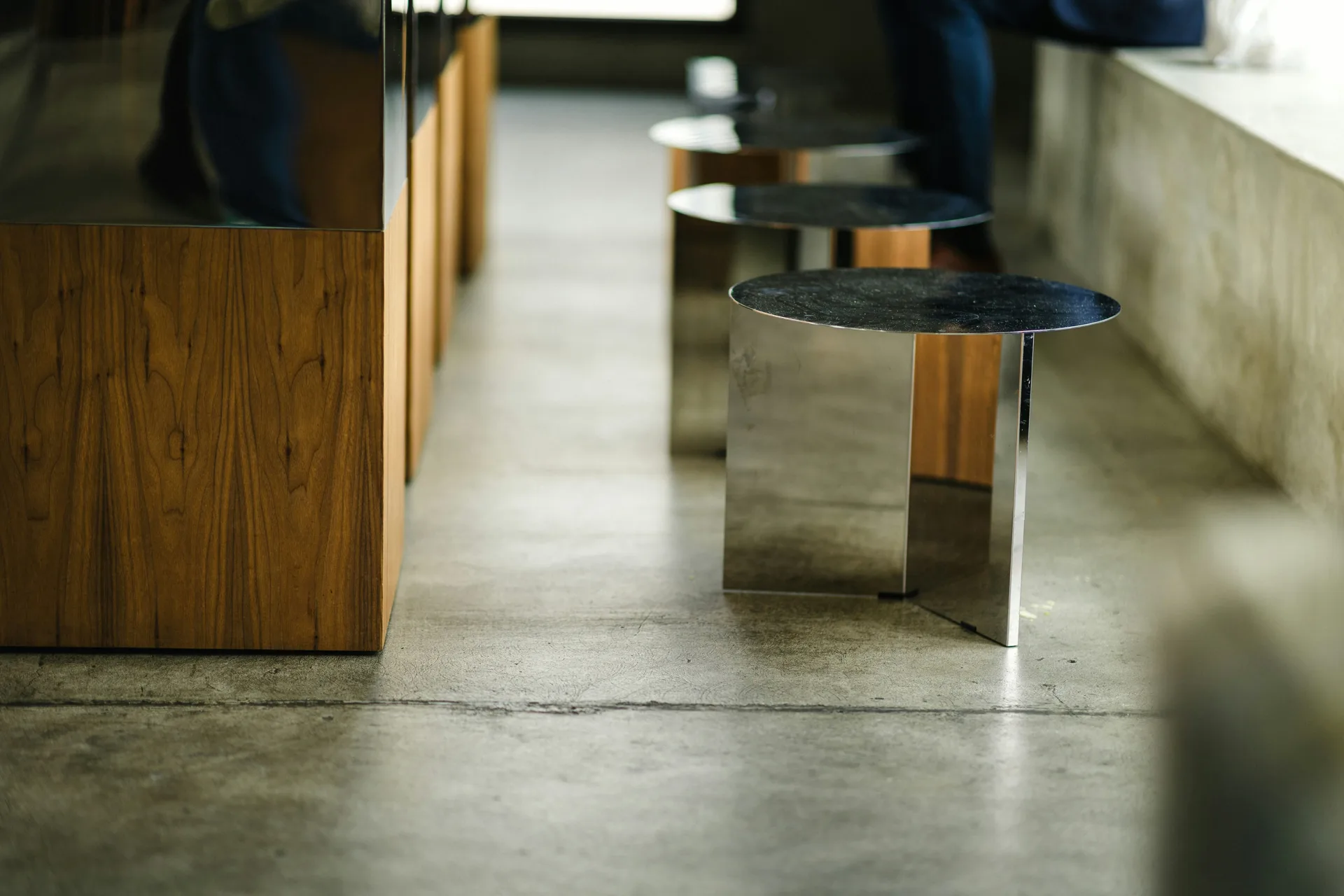 polished concrete floor in a Regina cafe