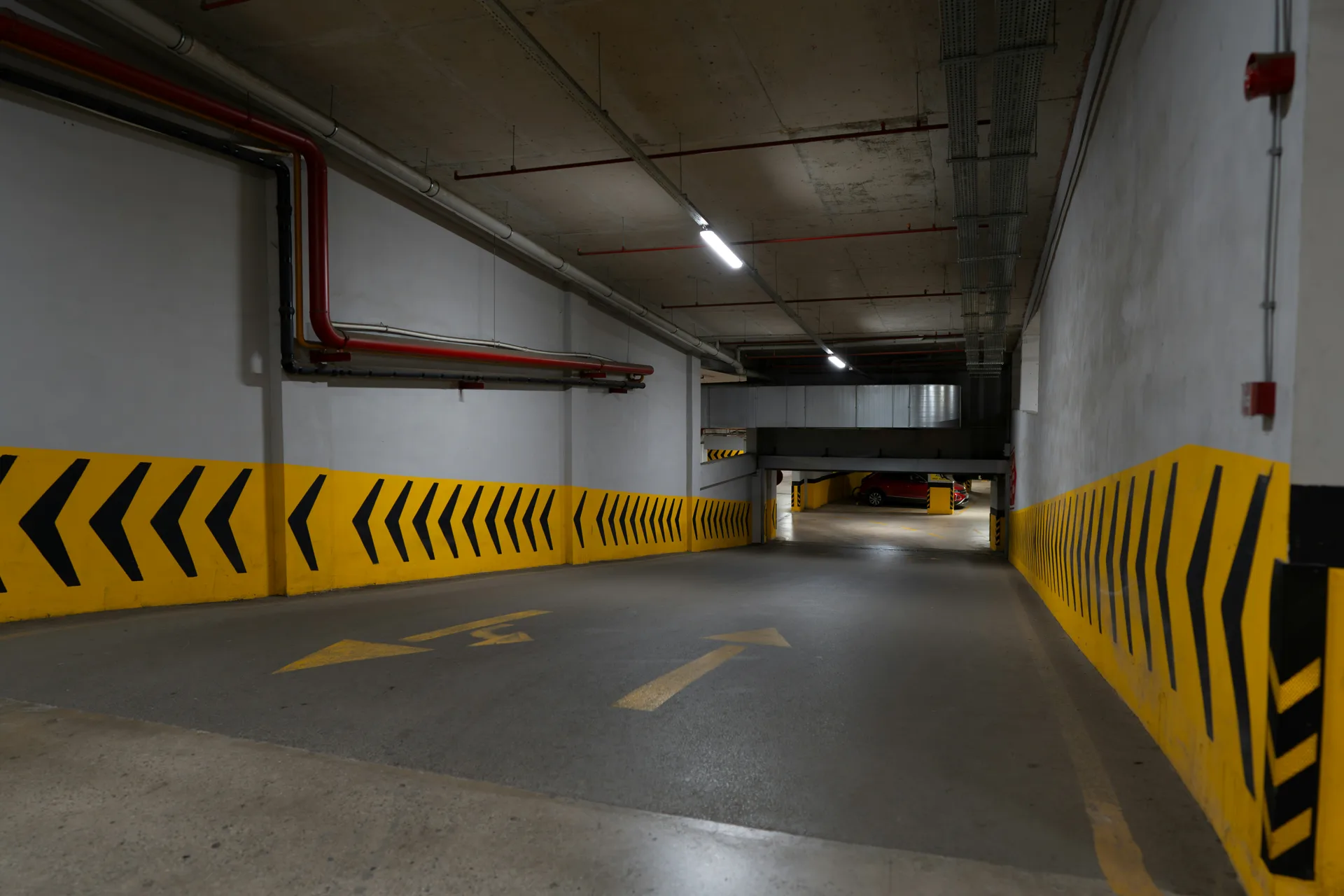 concrete parking structure ramp in Regina