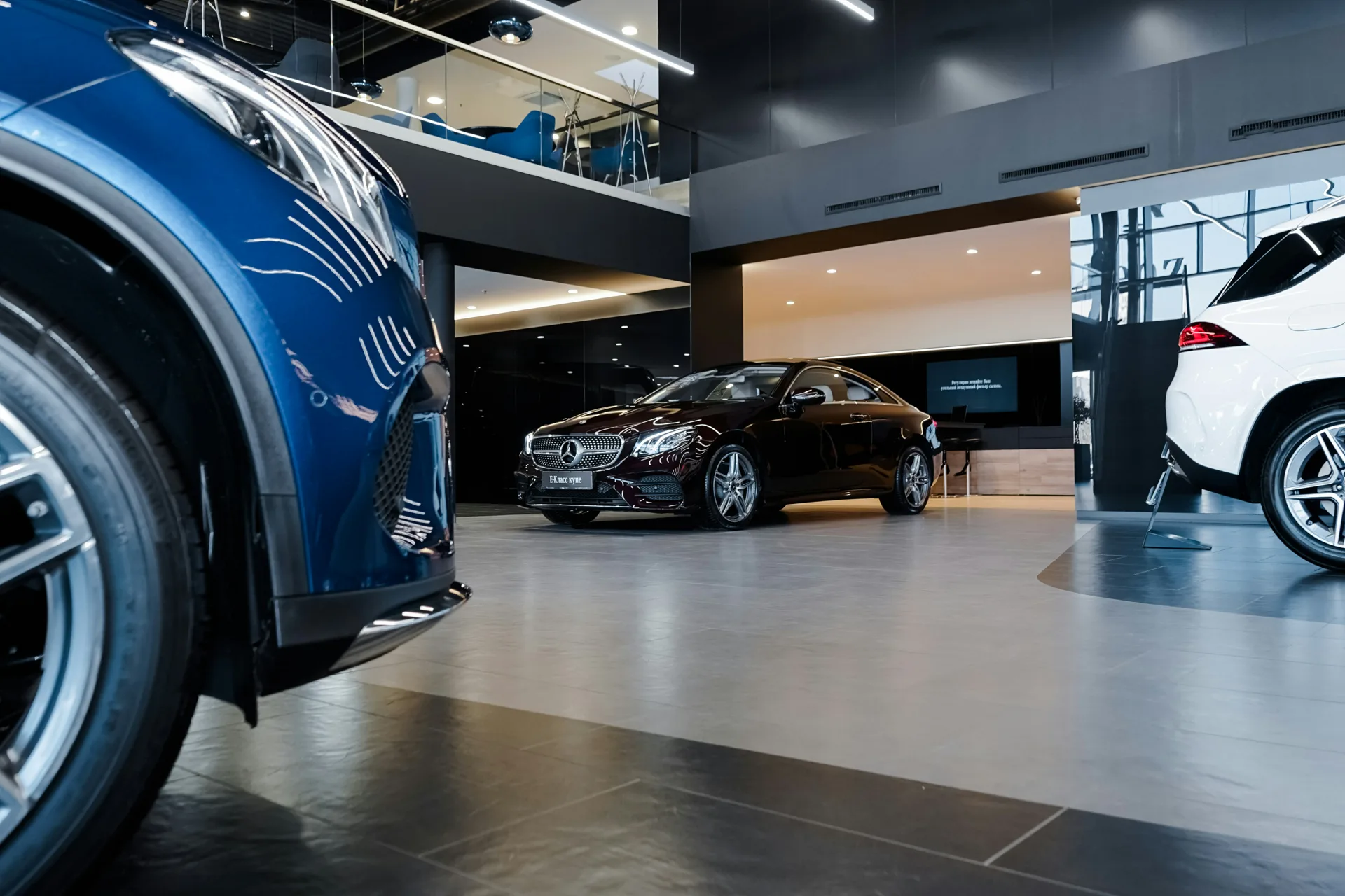 polished concrete showroom floor in a Regina retail space