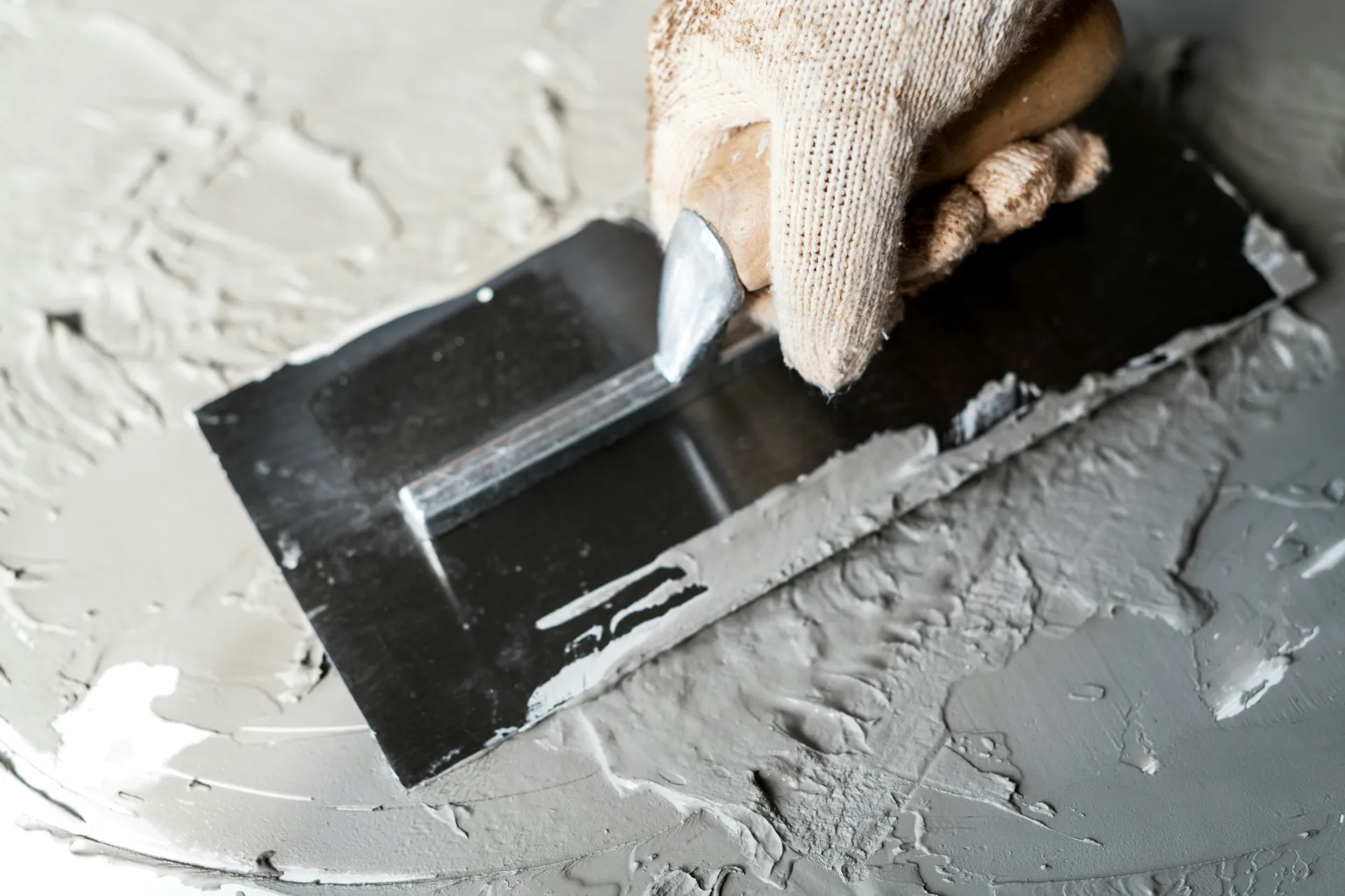 close-up of finished concrete surface ready for sealing in Regina