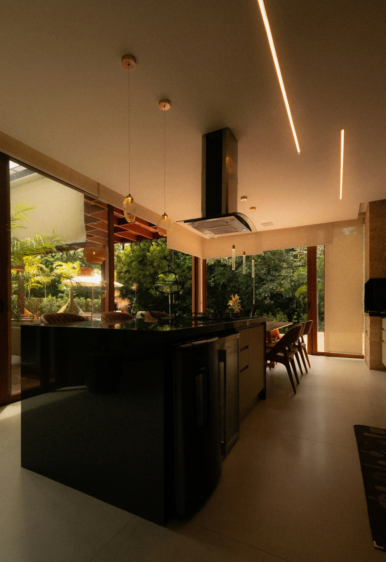 polished concrete floor in a modern Regina kitchen